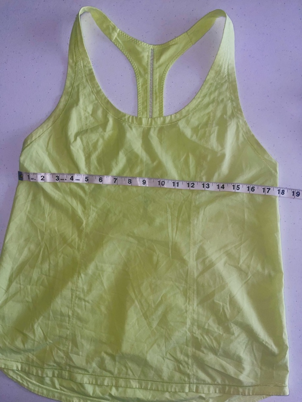 Neon Yellow Racerback Tank Top - Picture 4 of 6